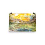 "Landscape of the psychic movement" Photo paper poster