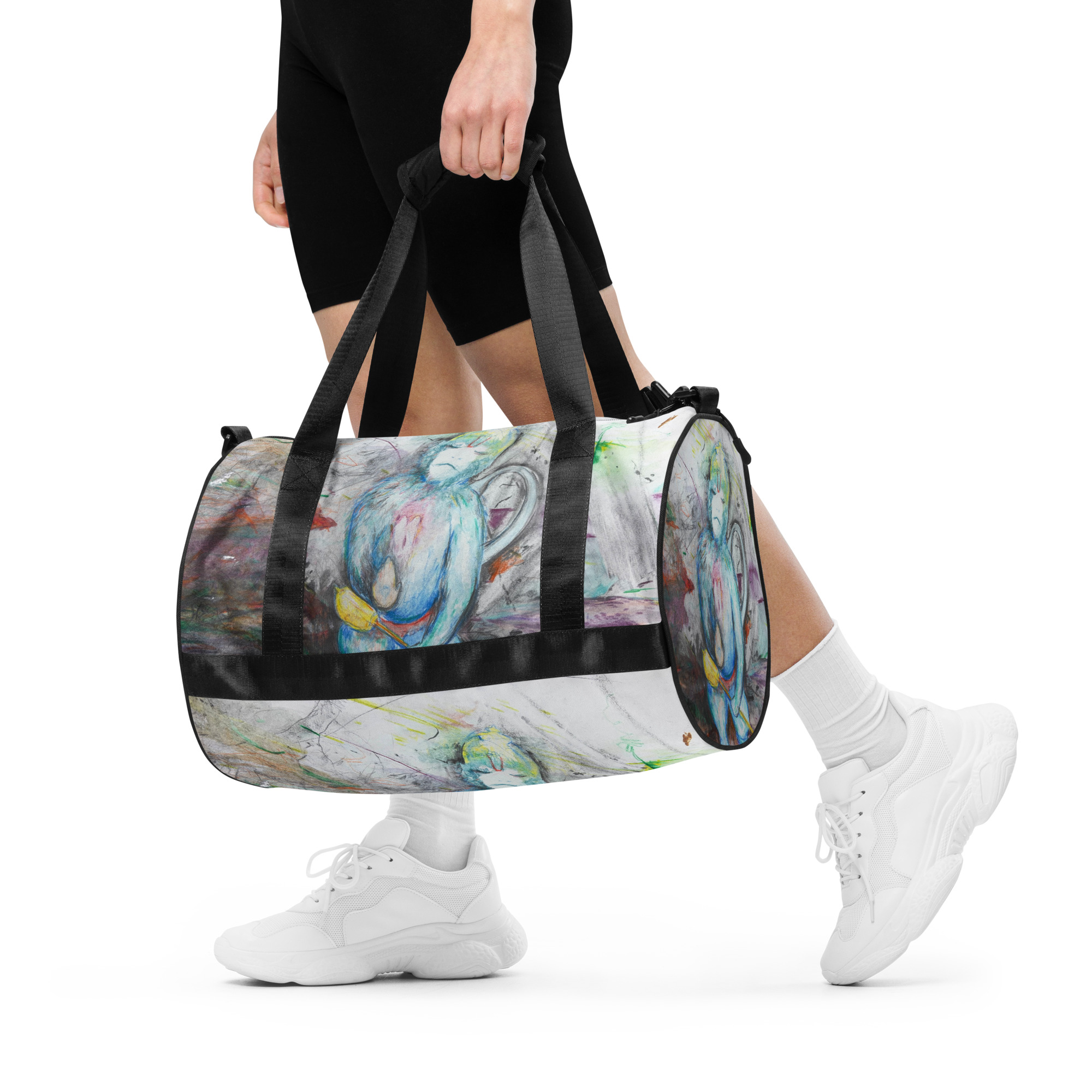 All-over print gym bag