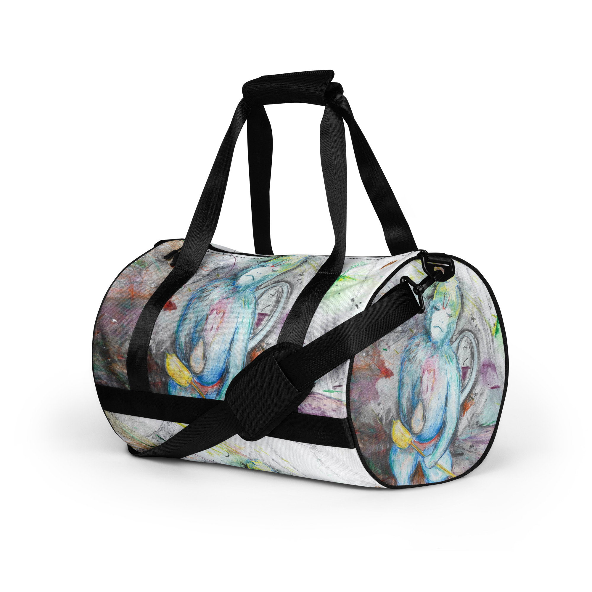 All-over print gym bag